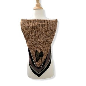 LAST CHANCE! Large Gucci scarf | saddle | chain